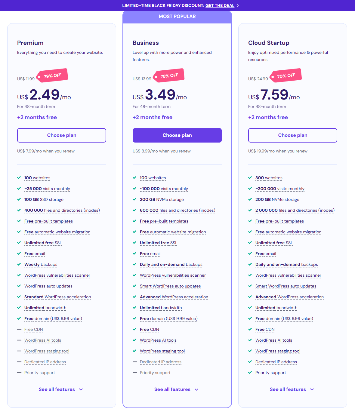 Hostinger-hosting-plans